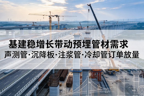 怀远基建稳增长带动预埋监测管材需求，声测管、沉降板、注浆管订单持续放量