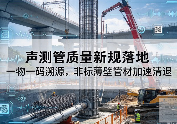 怀远声测管质量新规落地，一物一码溯源，非标薄壁管材加速清退