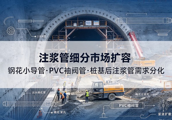 怀远注浆管细分市场扩容，隧道钢花小导管、PVC 袖阀管、桩基后注浆管需求分化